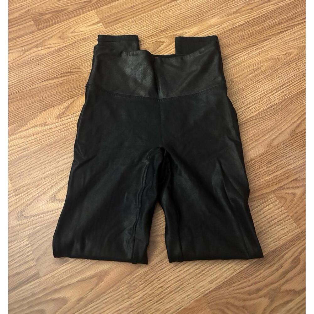 Spanx Faux Leather Leggings Size Small Petite